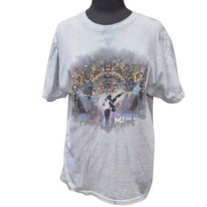 MJ The Musical Gray Graphic Tee Creative Goods Large Michael Jackson Broadway